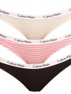 Kalhotky 3pcs QD3588E - W5A - Vícebarevná - Calvin Klein