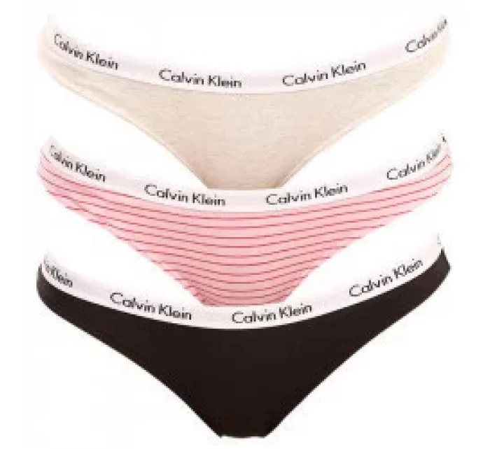 Kalhotky 3pcs QD3588E - W5A - Vícebarevná - Calvin Klein Kalhotky 3pcs QD3588E - W5A - Vícebarevná - Calvin Klein