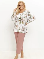 Pyžamo Taro 3652 Denisa, dlouhé rukávy, velikosti 2XL–4XL, Z26
