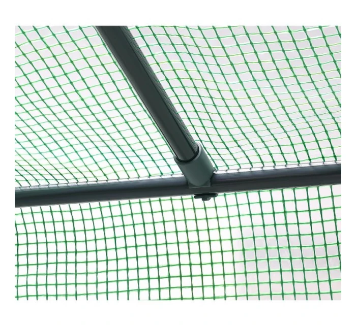 SKLENĚNÁ SKŘÍŇ PRO ZAHRADNÍ TOMATOPY 200x77x168-150CM PE ZELENÁ