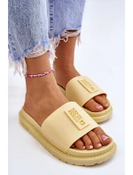 Dámské pantofle Big Star model 21582438 Žluté - Big Star Shoes