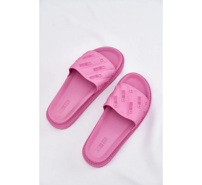 Dámské Pantofle Na Platformě Big Star model 21694572 Růžové - Big Star Shoes Dámské Pantofle Na Platformě Big Star model 21694572 Růžové - Big Star Shoes