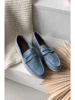 Dámské z eko semiše modré model 21900389 - Boto