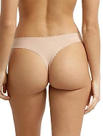 Dámské bezešvé kalhotky DIM BODY TOUCH DAILY STRING - DIM - tělová