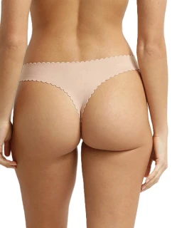 Dámské bezešvé kalhotky DIM BODY TOUCH DAILY STRING - DIM - tělová