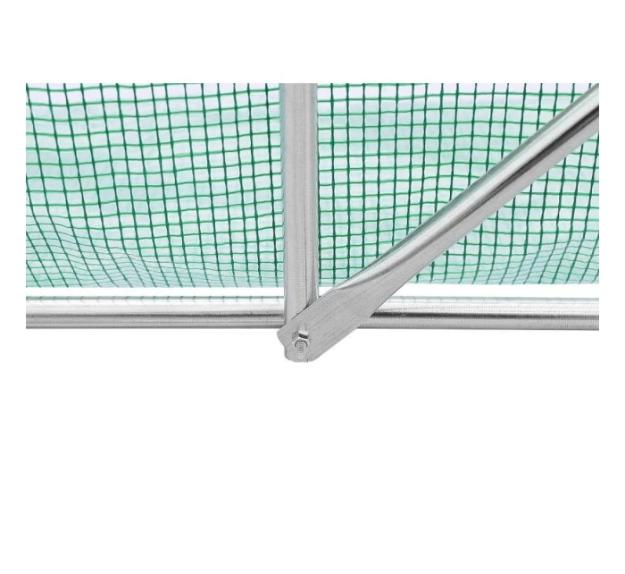SKLENÍK ZAHRADNÍ TUNEL 200X300X200CM PE KONSTRUKCE ZELENÁ OCEL