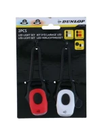 SADA PŘEDNÍCH A ZADNÍCH SILIKONOVÝCH SVĚTEL PRO JÍZDNÍ KOLA DUNLOP PRO