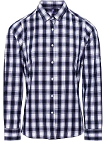Premier PR 350 Popelínová halenka s dl. rukávem "Mulligan" 39.0350 white/navy Premier PR 350 Popelínová halenka s dl. rukávem "Mulligan" 39.0350 white/navy