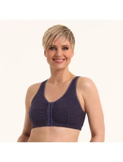 Hazel chirurgická podprsenka zapínání vpředu 5765X steel grey - Anita Care