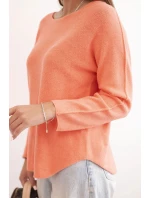 Dámský svetr z viskózy s dlouhým rukávem a kulatým výstřihem model 21441536 - K-Fashion Dámský svetr z viskózy s dlouhým rukávem a kulatým výstřihem model 21441536 - K-Fashion