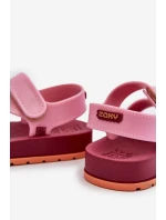 Dětské sandálky na suchý zip vonící ZAXY LL385001 růžové