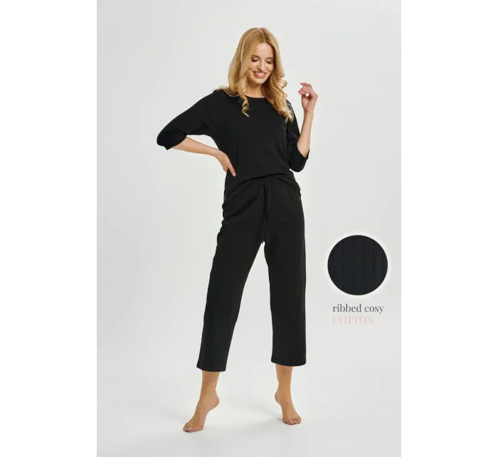 3445 DÁMSKÉ DLOUHÉ PYŽAMO MELANIA S-XL