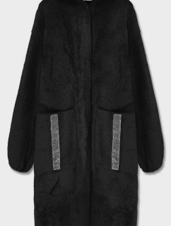 Černý přehoz přes oblečení s kapucí la alpaka model 15820025 - S'WEST