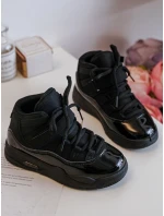 Dětské sportovní šněrovací boty černé model 21634805 - Boto