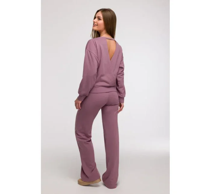 model 21047201 Mikina s otevřenými zády heather - BeWear