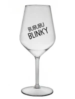 BUBUBUBLINKY - čirá nerozbitná sklenice na víno 470 ml