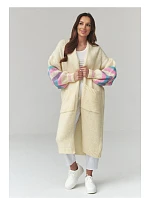 Svetr na zapínání  model 226868 Makadamia