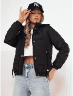 Dámská přechodná prošívaná bunda ZERNI černá FashionStreet TY4175