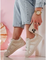 LUCIOS béžové FashionStreet dámské tenisky na platformě ZY0863
