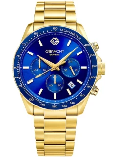 Pánské hodinky Chronograph Sapphire Gold Blue model 21807577 - Giewont