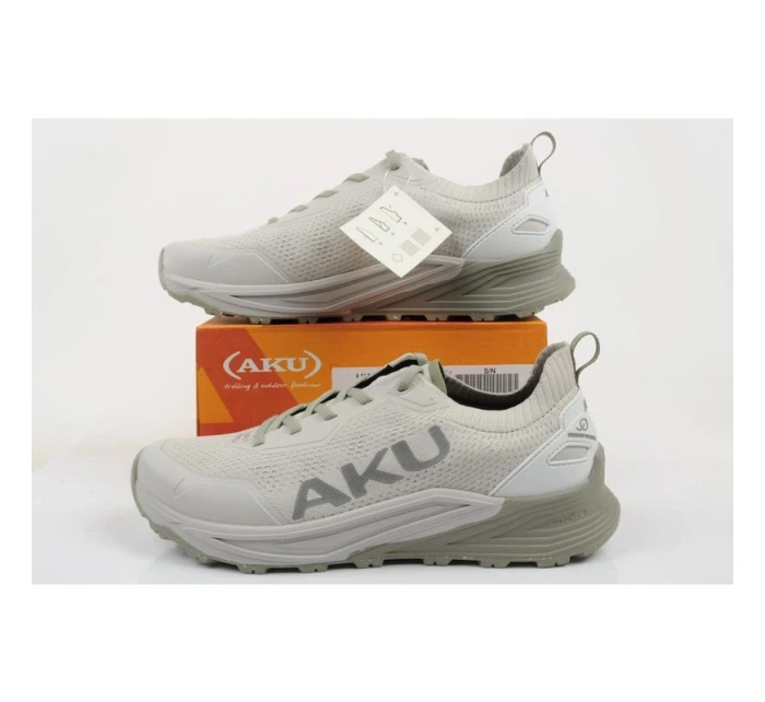 Aku pánské outdoorové trekové boty Aira pohodlné turistické světle šedé