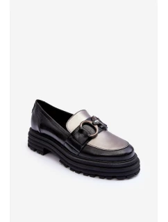 Dámské kůže na plochém podpatku černé model 21633027 - Laura Messi