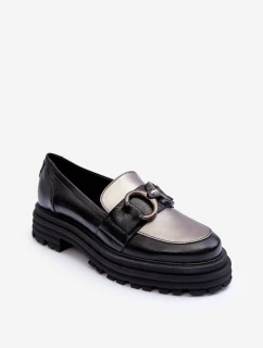 Dámské kůže na plochém podpatku černé model 21633027 - Laura Messi