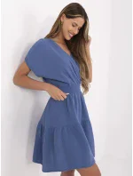 Sukienka MI SK model 21142115 ciemny niebieski - FPrice Sukienka MI SK model 21142115 ciemny niebieski - FPrice