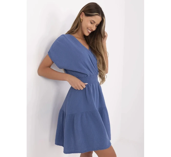 Sukienka MI SK model 21142115 ciemny niebieski - FPrice Sukienka MI SK model 21142115 ciemny niebieski - FPrice