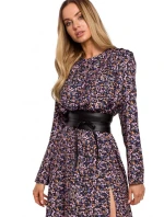 Dámský opasek z umělé kůže na zavazování M636 černý - MOE Dámský opasek z umělé kůže na zavazování M636 černý - MOE