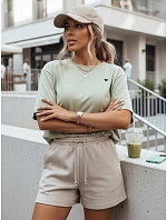 MILOV dámské tričko pistáciové FashionStreet RY2541 MILOV dámské tričko pistáciové FashionStreet RY2541