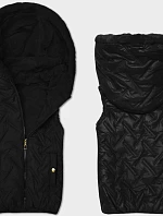 Dámská kožešinová vesta S'West černá (B8252-101)