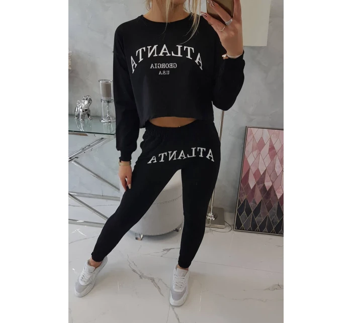 Atlanta tištěná sada černá