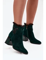 Boty na podpatku model 220504 Step in style Boty na podpatku model 220504 Step in style