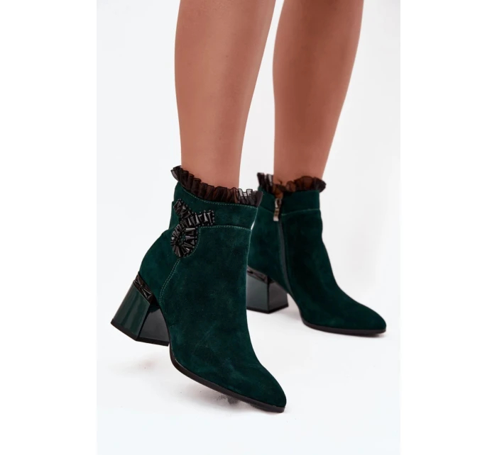 Boty na podpatku model 220504 Step in style Boty na podpatku model 220504 Step in style