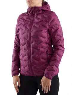Dámská péřová bunda s kapucí Viking Lady ve fialové barvě model 21767841