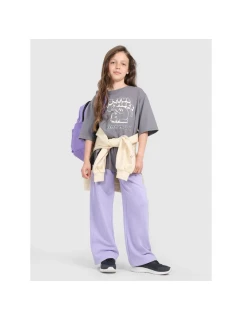 Dívčí tričko oversize s potiskem 4F 4FJRAW25TTSHF3197-22S