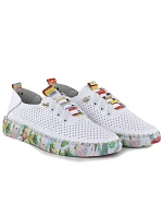 Dámské kožené polobotky bílé Artiker model 22060088