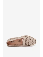 Dámské perforované polobotky Béžové model 22027639 - Boto Dámské perforované polobotky Béžové model 22027639 - Boto