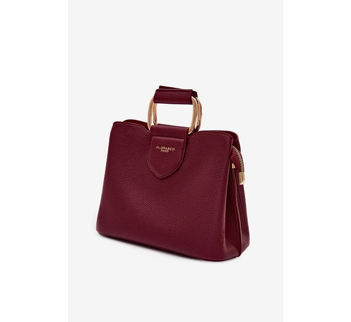 Malá kabelka z eko kůže bordó model 22111494 - Flora&Co