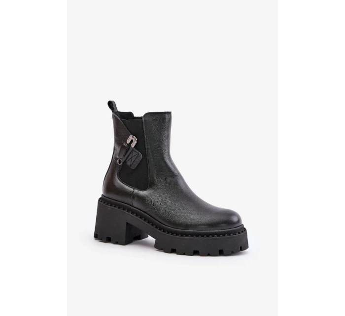 Boty na podpatku model 202816 Step in style Boty na podpatku model 202816 Step in style