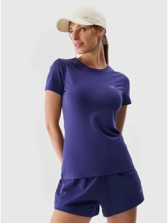 Dámské bavlněné tričko slim 4F 4FWMM00TTSHF2255-31S