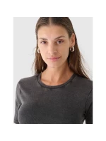 Crop top slim smooth dámský 4F 4FRAW24TTSHF2581-20S