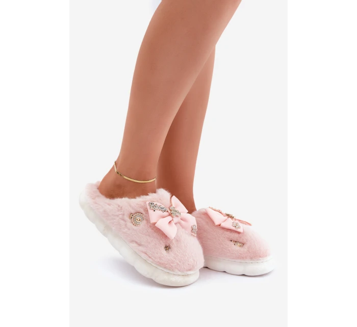 Pantofle Se A Růžové model 21680841 - Boto Pantofle Se A Růžové model 21680841 - Boto