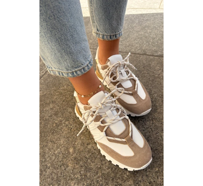 Kožené Polobotky Sneakers Dámské model 21693232 - Artiker Kožené Polobotky Sneakers Dámské model 21693232 - Artiker