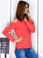 Mikina PL BL 1452.02 korál Mikina PL BL 1452.02 korál