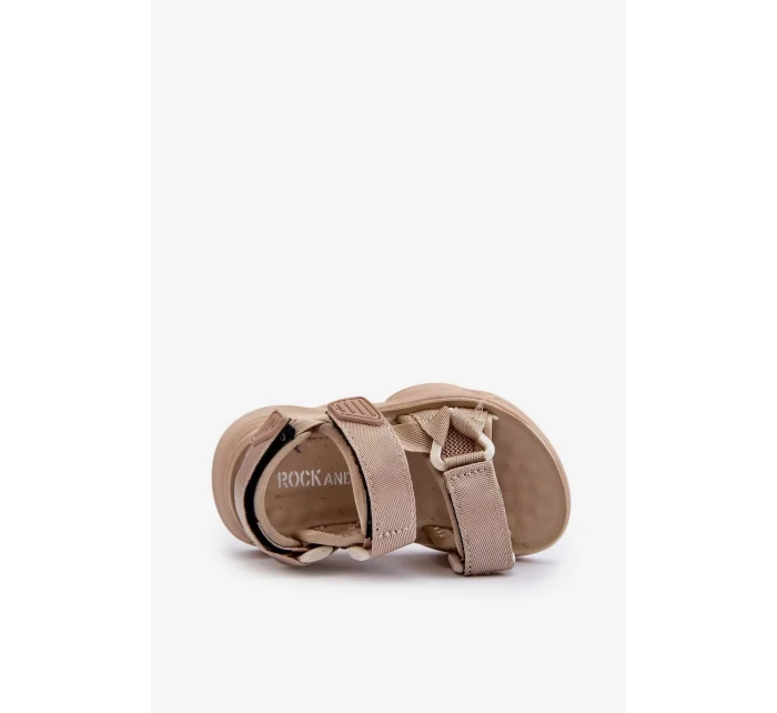 Dětské sandály se zapínáním na suchý zip, béžová Orretta Dětské sandály se zapínáním na suchý zip, béžová Orretta