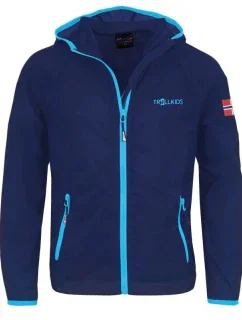 Dětská běžecká bunda Jr 909-110 modrá - Trollkids Fjell