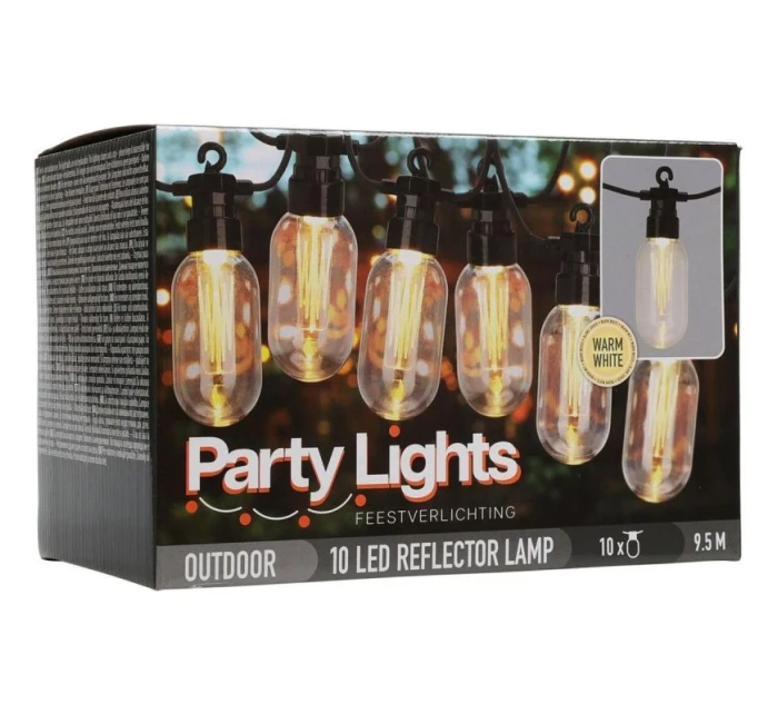 ZAHRADNÍ GIRLANDA PARTY LIGHT 10LED EDISON ZAHRADNÍ GIRLANDA PARTY LIGHT 10LED EDISON