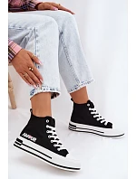 Dámské vysoké tenisky na platformě Černé model 22107450 - Boto Dámské vysoké tenisky na platformě Černé model 22107450 - Boto